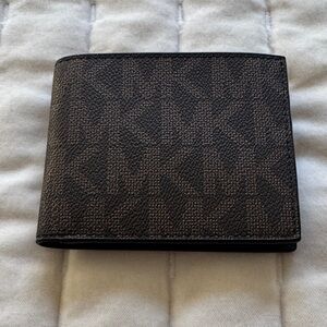 Michael Kors Dark Brown Monogram Card Holder